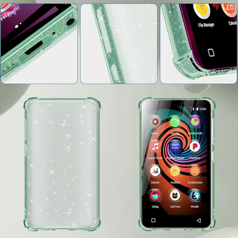 Aippdo Case for innioasis G1 G3 Mp3 Player,TPU Clear Cover for Mp3 Player Anti-Scratch Shock Absorption 4.0 inch Case Crystal Clear. - Image 4